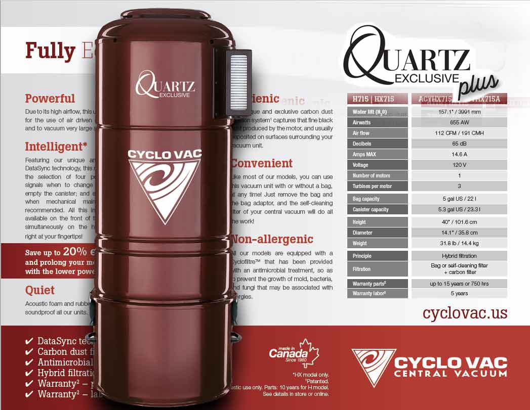 CENTRAL VACUUMS 7 QUARTZLABEL